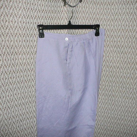 Capri Crop Pants Fully Lined Purple Size L NWT - Picture 12 of 12